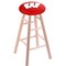 Holland Bar Stool Co Maple Counter Stool, Natural Finish, Wisconsin "W" Seat RC24MSNat - alternate 1