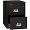 Fireking 15-1/4" W 2 Drawer Fire-Resistant Vertical File Cabinet, Black, Legal 2-2125-CBL - alternate 2