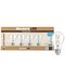 Bulbrite LED Filament 7.6 W Dimmable A19 Light Bulb with Clear Finish and E26 Base, 4000K, 800Lumens, 4PK 776228 - alternate 4