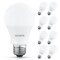 Luxrite A19 LED Light Bulb 75 Watt Equivalent, 4000K Cool White, 1100LM, Non-Dimmable, Standard, 8PK LR21538 - alternate 1