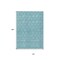 Homeroots 10' X 14' Teal Blue And Navy Blue Geometric Washable Indoor Outdoor Area Rug 613595 - alternate 2