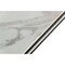 Homeroots 107" White Rectangular Ceramic And Metal Self-Storing Leaf Dining Table 487885 - alternate 2
