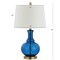 Jonathan Y Lavelle 25" Glass LED Table Lamp, Cobalt Blue/Brass Gold, 2PK JYL1068C-SET2 - alternate 3