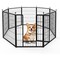 Healsmart Simple Deluxe Dog Playpen, 32in Height 8-Panel Heavy-Duty Structure for Yard and Camping, Designed PTPPEN2732Q8BLK-A - alternate 1