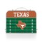 Picnic Time Family Of Brands Texas Longhorns - Concert Table Mini Portable Table, Charcoal Wood Grain 843-00-141-194-1 - alternate 2