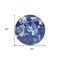 Homeroots 8' Navy Blue Ivory And Gray Round Abstract Washable Indoor Outdoor Area Rug 599588 - alternate 2
