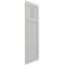 Ekena Millwork True Fit PVC San Miguel Mission Style Fixed Mount Shutters, Hailstorm Gray, 18W x 28H, PR TFP001SM18X028ST - alternate 2