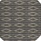 Homeroots 8' Black And Beige Round Geometric Washable Indoor Outdoor Area Rug 599606 - alternate 4