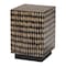 Bali & Pari Paulo End Table with Bamboo Diamond Pattern, Square 266-14593-ZORO - alternate 1
