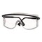 Uvex Safety Glasses, Anti-Fog, Clear Lens, Black, Blue, Patriot Red - White - Blue Frame S2500C - alternate 2