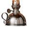 Kings County Tools Oil Lamp 9 in Tall Lantern with Antique-Style Nickel Body & Glass Chimney Decorative Kerosene GW78A05-22 - alternate 4