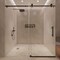 Fab Glass And Mirror Matte Black Shower Door for Walk in Shower 56-60in W x 62in H, Sliding Bathroom Door with SHSS10M60X62MB - alternate 3