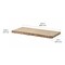 Dolle Lite Nature 0.98 in. H X 23.6 in. W X 7.9 in. D Brown Wood Shelf Board 56739 - alternate 3