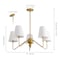Jonathan Y Skylar 32" 5-Light Classic Minimalist Metal Inverted Gourd LED Chandelier, Gold Painting JYL7912B - alternate 2