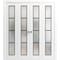 Sartodoors Sliding Closet Double Bi-fold Doors Planum 2132 White Solid Core Modern Interior PLANUM2132DBF-WS-96 x 80 (4* 24x80) - alternate 1