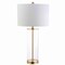 Jonathan Y Collins 29.25" Glass LED Table Lamp, Brass Gold JYL2005A - alternate 2