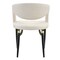 Leisuremod Entice PU Leather Dining Chair with Iron Legs, 2PK EC60CR2 - alternate 3