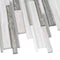 Apollo Tile Gray White 11.8 in x 11.8 in Glass, Stone Polished Floor and Wall Mosaic Tile 4.83 sqft/case, 5PK APLCAS88011A - alternate 2