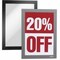 Durable Office Products Duraframe Half Letter - Holds 5.50in x 8.50in Insert - Rectangle - Magnetic, Dual-sided, 10PK 491323 - alternate 1