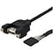 Startech.Com 1 ft Panel Mount USB Cable - USB A to Motherboard Header Cable F/F USBPNLAFHD1 - alternate 1