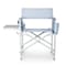 Picnic Time Family Of Brands Outdoor Directors Folding Chair, Mod Denim Stripe Pattern with White Accents 810-17-135-000-0 - alternate 2