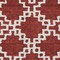 Homeroots 8' X 10' Brick Red And Ivory Geometric Washable Indoor Outdoor Area Rug 593741 - alternate 2