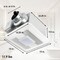 Panasonic Whisper Choice 80/110 CFM 0.3/0.4 Sones 120V Auto Bath Exhaust Fan with LED Light RG-C811LHA - alternate 2