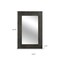 Homeroots 36" Brown Wood Framed Standing Mirror 565126 - alternate 2