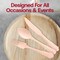 Smarty Had A Party Silhouette Birch Wood Eco Friendly Disposable Dinner Forks (600 Forks), 600PK 4666FK-CASE - alternate 2