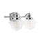 Jonathan Y Orleans 16.75" 2-Light Iron/Glass schoolhouse LED Vanity Light, Chrome JYL3531A - alternate 3