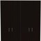 Homeroots 67" Black and White Single Drawer Combo Dresser 403746 - alternate 2