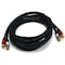 Monoprice 10ft Premium 2 RCA Plug/2 RCA Plug M/M 22AWG Cable - Black 5347 - alternate 1