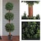 Pure Garden Artificial Tree 5FT Faux Hedyotis Topiary Ball Plant in Weighted Pot Fake Plants for IndoorDisplay 50-10007 - alternate 2