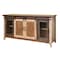Homeroots 70" Brown Solid Wood Cabinet Enclosed Storage Distressed TV Stand 528732 - alternate 1