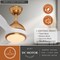 Vaxcel Long Grove, 56 in, Satin Brass Ceiling Fan, White Blades, LED, Remote, DC Motor F0142 - alternate 2