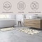 Lavish Home 2PC Bathroom Rug Set 100% Cotton Bath Mats w/ Textured Botanical Leaf Print for Boho Bathroom Decor ST-BATH5-BS - alternate 3