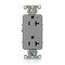 Leviton Duplex Receptacle Outlet, 20A, Gray, 125V 16362-GIG - alternate 1