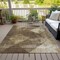 Homeroots 8' X 10' Brown And Beige Geometric Washable Indoor Outdoor Area Rug 602830 - alternate 3