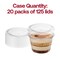 Smarty Had A Party 4 oz. Lid For Clear Plastic Portion / Souffle Cups, 250PK 404-L-CASE - alternate 2