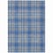 Homeroots 5' X 8' Gray Blue And Ivory Plaid Washable Indoor Outdoor Area Rug 597106 - alternate 2