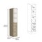Homeroots 12" Natural Wood Freestanding Bathroom Vanity And Four Drawers 543621 - alternate 3