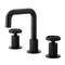Kingston Brass Widespread Bathroom Faucet with Push Pop-Up Drain, Matte Black KS1410RNX - alternate 1