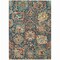 Homeroots 3' X 5' Navy Blue Terra Cotta And Beige Damask Washable Indoor Outdoor Area Rug 603743 - alternate 2