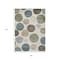 Homeroots 8' X 10' Ivory Fern Green And Teal Blue Geometric Washable Indoor Outdoor Area Rug 630576 - alternate 2