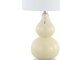 Jonathan Y Cora 22" Classic Vintage Glass LED Table Lamp with USB Charging Port, Cream, 2PK JYL1125A-SET2 - alternate 3