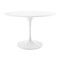 Homeroots 48" White Fiberglass And Metal Dining Table 520861 - alternate 3