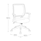 Office Star Products EM Series Screen Back Task Chair , Black EM51022N-3 - alternate 4
