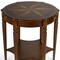 Homeroots 28" Brown Wood Round Coffee Table With Shelf 389907 - alternate 2