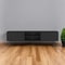 Homeroots 71" Black Wood Enclosed And Open Storage TV Stand 546403 - alternate 2