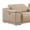 Homeroots Beige Leather Modular L Shaped Eight Piece Corner Sectional With Console 643919 - alternate 2